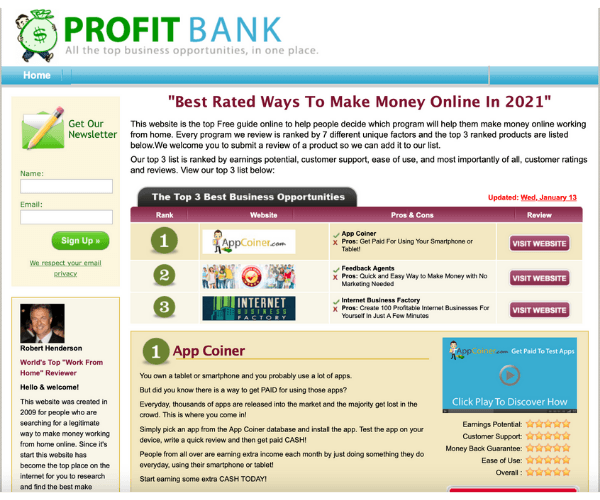 Profit Bank Members' Area