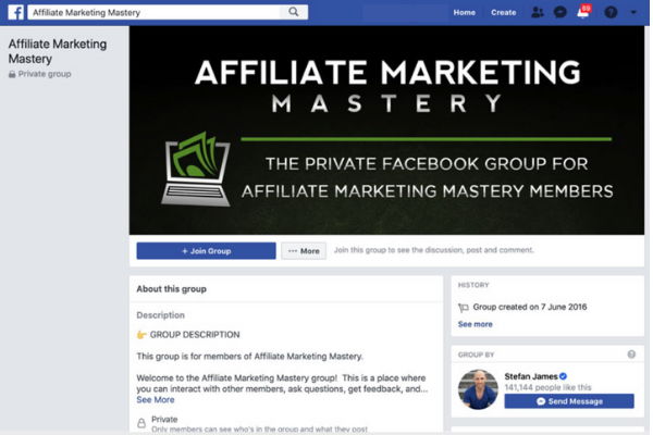 Affiliate Marketing Mastery Facebook Group