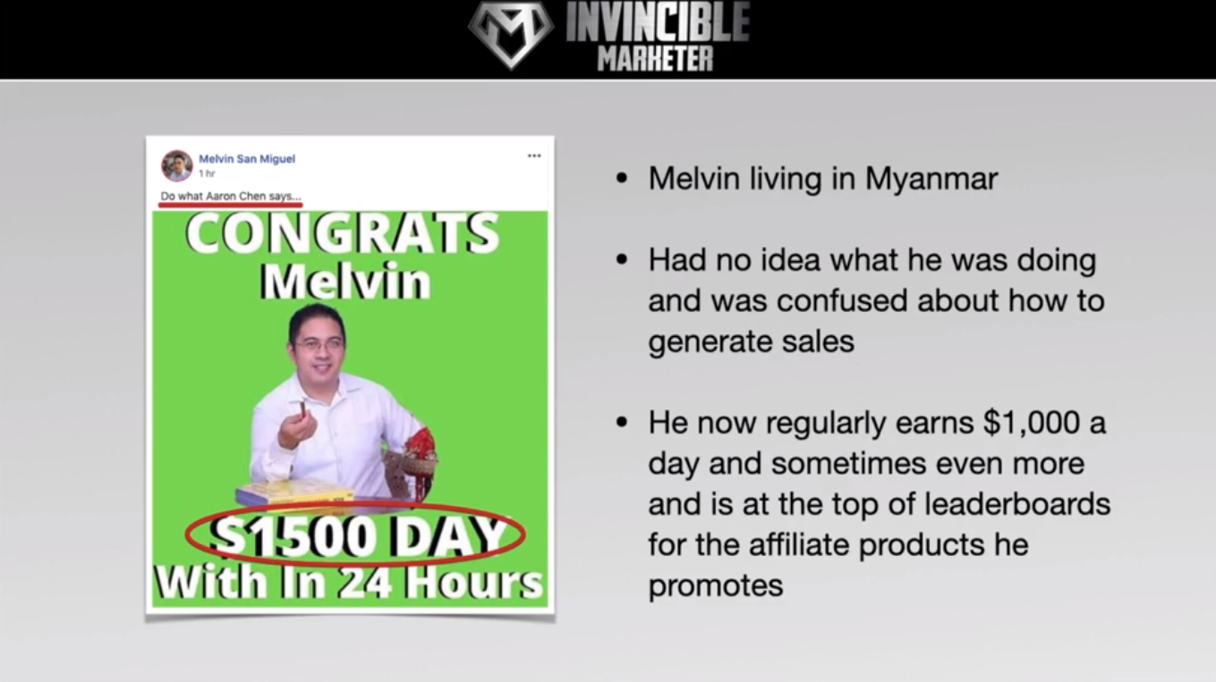 Invincible Marketer success stories