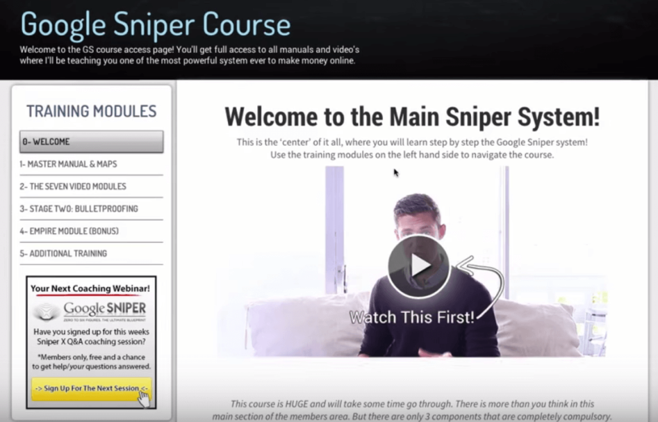 Review of Google Sniper 3.0