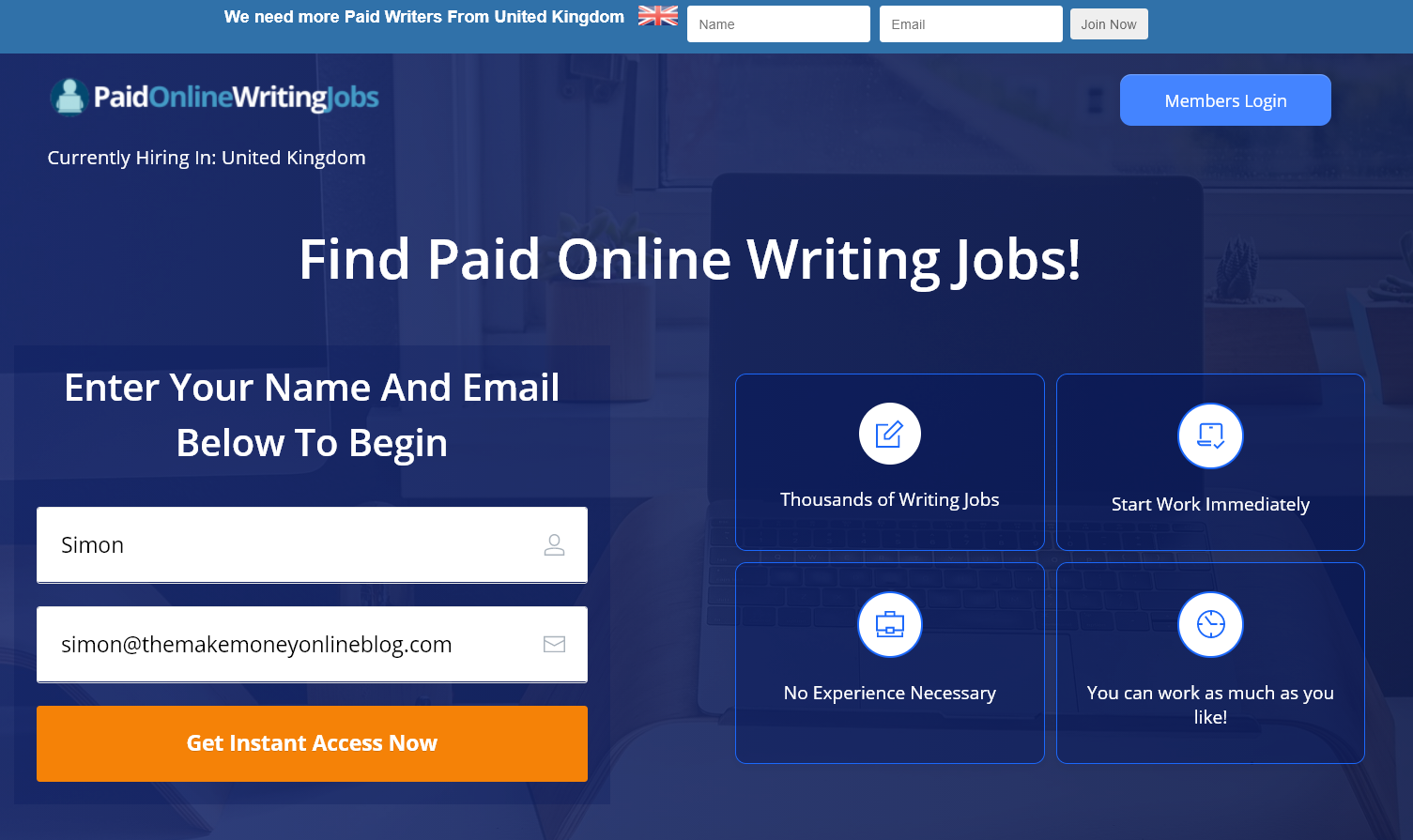 Paid Online Writing Jobs Review 2022: A SCAM Or 100% Legit?